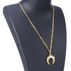 Mystical Moon Horn/Wing Pendant Necklace Uniqeu Neck Jewelry Ornament for Women Gifts for Fashion Forward Females