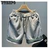 Хип-хоп шорты с буквами, мужские американские летние уличные шорты, свободные универсальные спортивные баскетбольные повседневные полубрюки