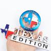 3D Metal Lone Star Texas Edition Emblem Badge car stickers For Jeep Wrangler Liberty Grand Cherokee Patriot Renegade Compass iu1