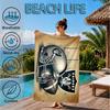 Football Club Emblem Beach Towel, Microfiber Beach Towel, Perfect For Pool, Beach, Travel, Home Decor Beach Party Fan gifts