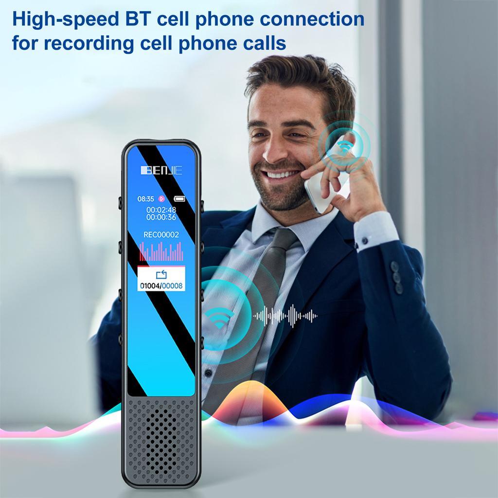 G6 BT Запись вызовов Профессиональный диктофон 3 Запись объемного звука микрофона Быстрая запись в одно касание