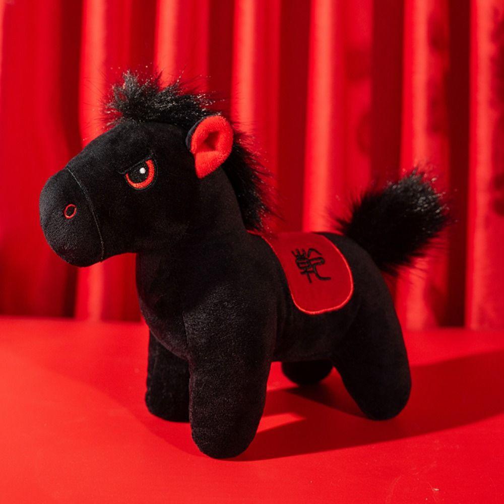 Creative Stuffed Animal Doll Mascot Dolls Zodiac Pony Figurine Festive Decor