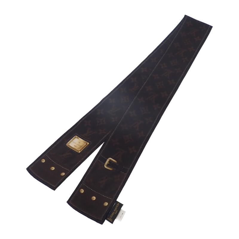 Louis Vuitton M72396 Scarf Dark Brown Silk Women