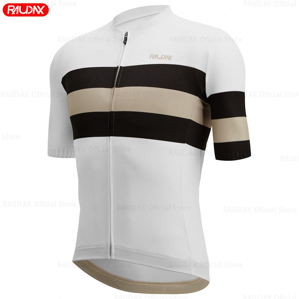 Raudax Cycling Jersey Set Sports Team Summer Youth MTB Bike Cycling Clothing Maillot Ropa Ciclismo Uniform Kit Top Shirts