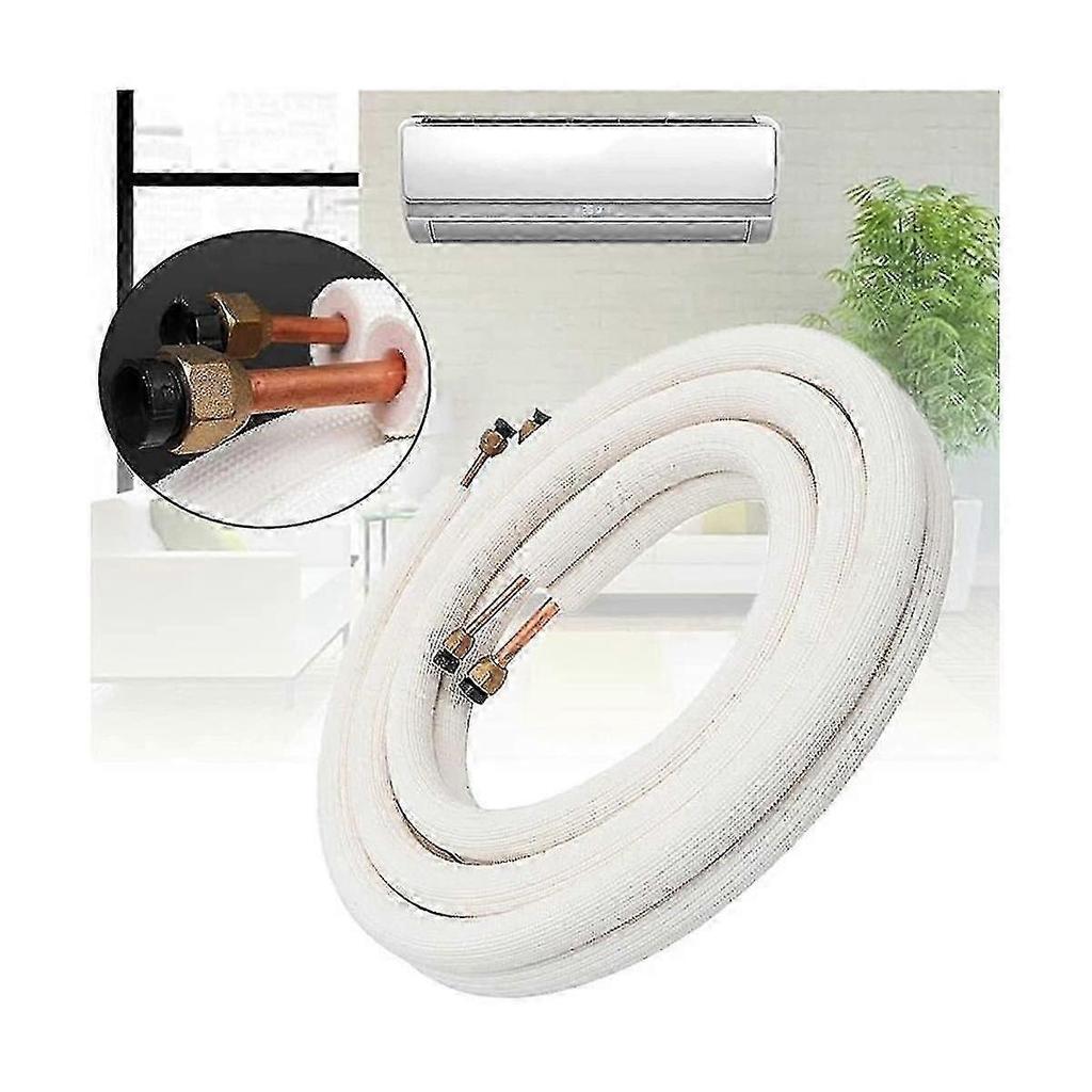 3meter Air Conditioner Pair Coil Tube 1/4in 3/8in Insulated Copper Line Wire Set Air Conditioner Pa