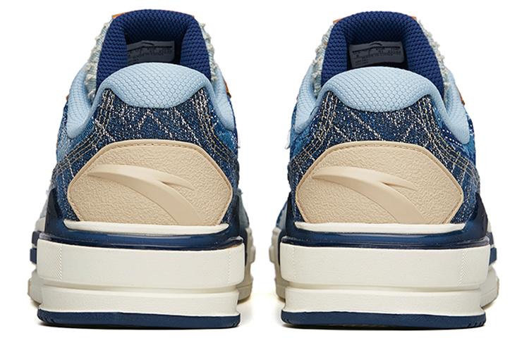 Men's Sneakers Anta Bump Platform Slip Resistant Slip Resistant Low top Skateboard Shoes Men's Denim Blue