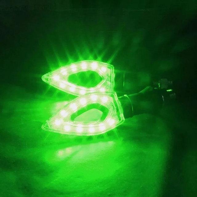 2 шт. светодиодный указатель поворота для мотоцикла, янтарный лезвие, индикаторная лампа, мигалка, водонепроницаемый, универсальный, мигающий, для мотоцикла, супер яркий