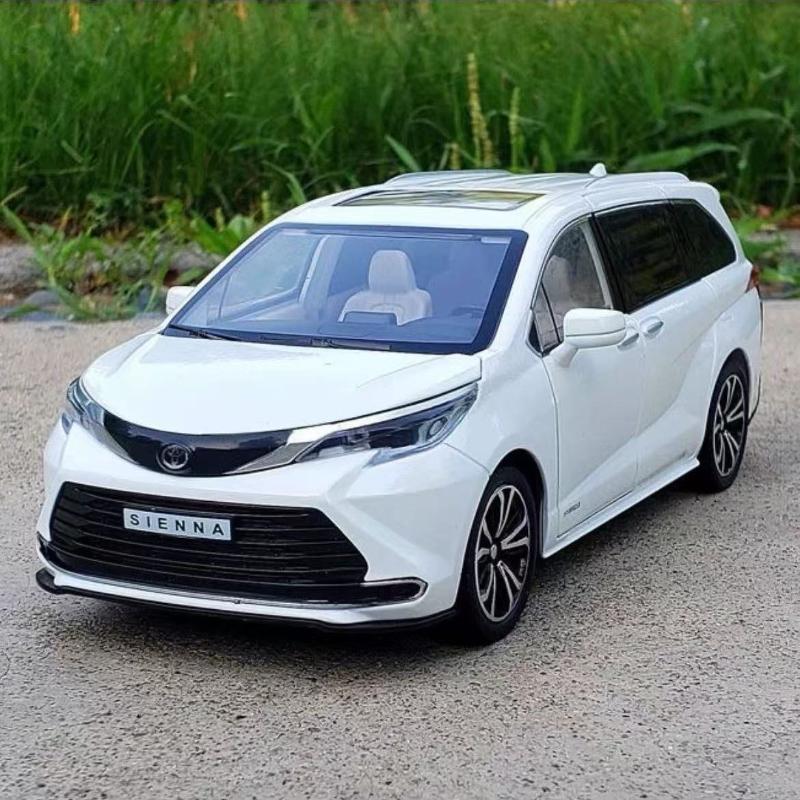 Lqbn4 1:24 Toyota Sienna MPV Минивэн Литые модели и игрушечные транспортные средства Металлическая модель автомобиля Игрушка для детей Коллекция Звук и Свет H4
