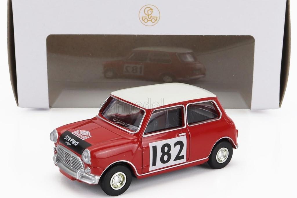NOREV Mini Cooper S 1/54 Scale Diecast Model Car, Monte Carlo Rally 1964, N182 [Imported]