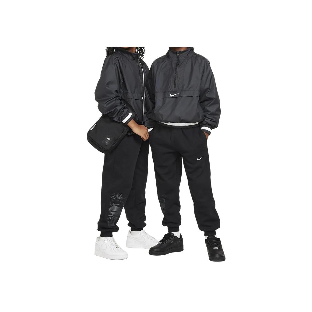 Nike Детские вязаные спортивные штаны с логотипом Culture Of Basketball на манжете, детские брюки, черные FN8353010