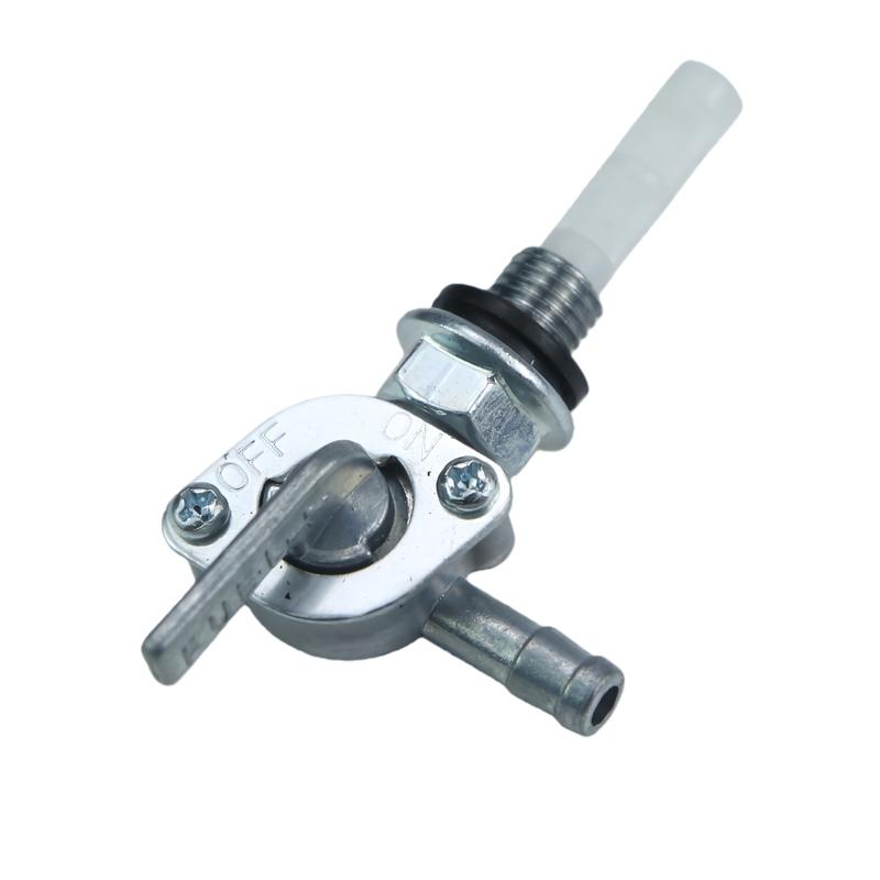 Universal Fuel Shut Off Valve 6mm Motorcycle Scooter Gas Petcock ON/OFF Switch With 1/4-inch hose