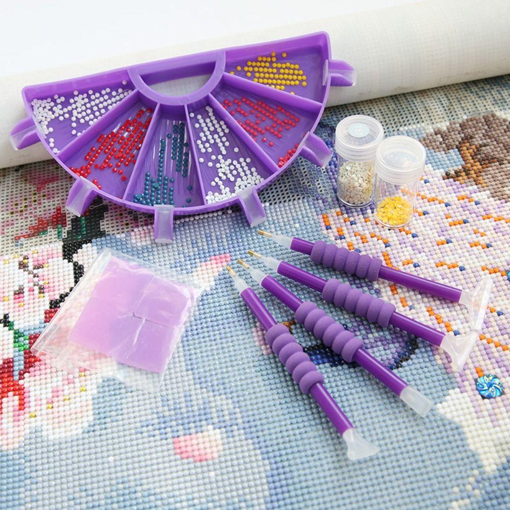 Glue Clay Beading Plates Diamond Painting Tray Kits Cross Stitch Tools Diamond Painting Pen