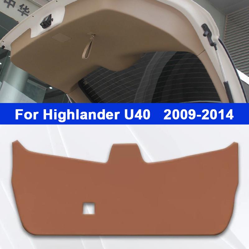 Для Toyota Highlander U70 U50 U40 2009-2025 Кожаная накладка на порог багажника Защита от ударов и грязи Коврик на дверь багажника