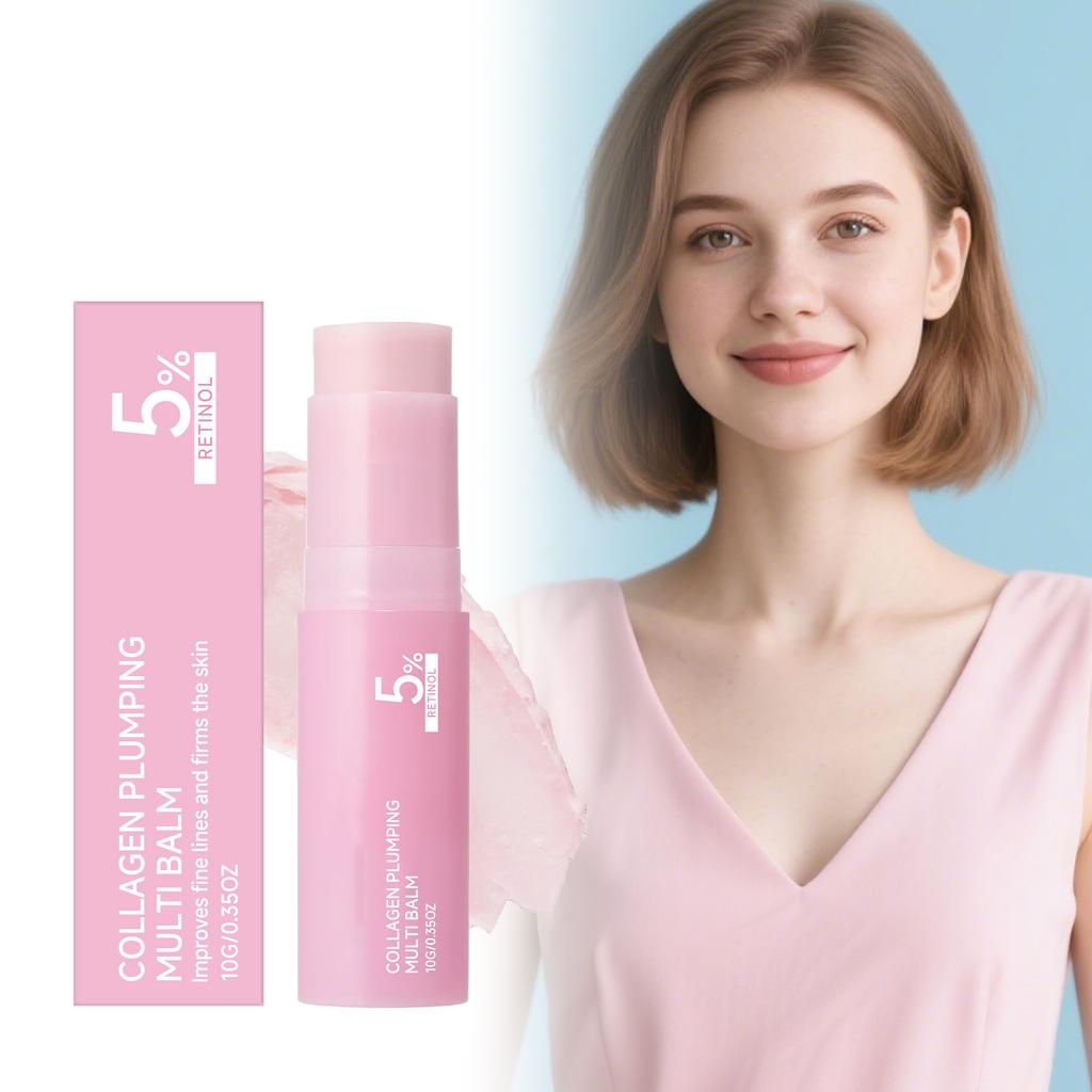 Pink light moisturizing stick moisturizes, hydrates, and cares for dry facial and neck skin, giving it a delicate, smooth, and plump texture.