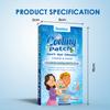 Fever Cool Patch Охлаждающие пластыри для снятия дискомфорта и боли при лихорадке, охлаждающее средство для снижения температуры, успокаивающее средство при лихорадке