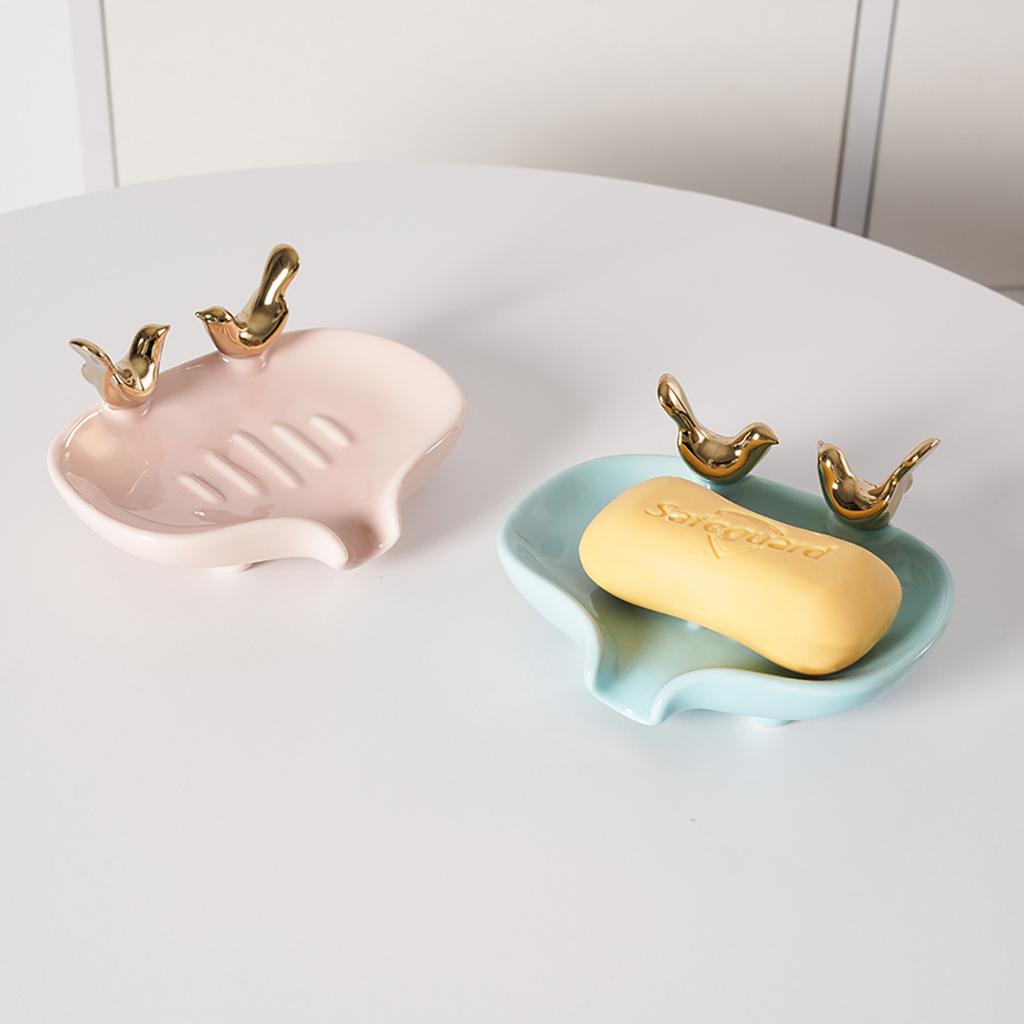 Керамическая мыльница со сливом воды для ванной комнаты, держатель для мыла, держатель для губки на кухне, контейнер для мыла, бытовые туалетные принадлежности
