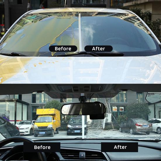 Car Glass Cleaning Board Windshield Hydrophobic Long-lasting Protection Versatile Use 2-in-1 Universal Glass Cleaning Wipe Board Rain Repellent