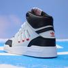 Adidas Originals Drop Step El J Trendy Casual Mid-Top Kids Skate Shoes Kids Sneakers Black Gray HP7798
