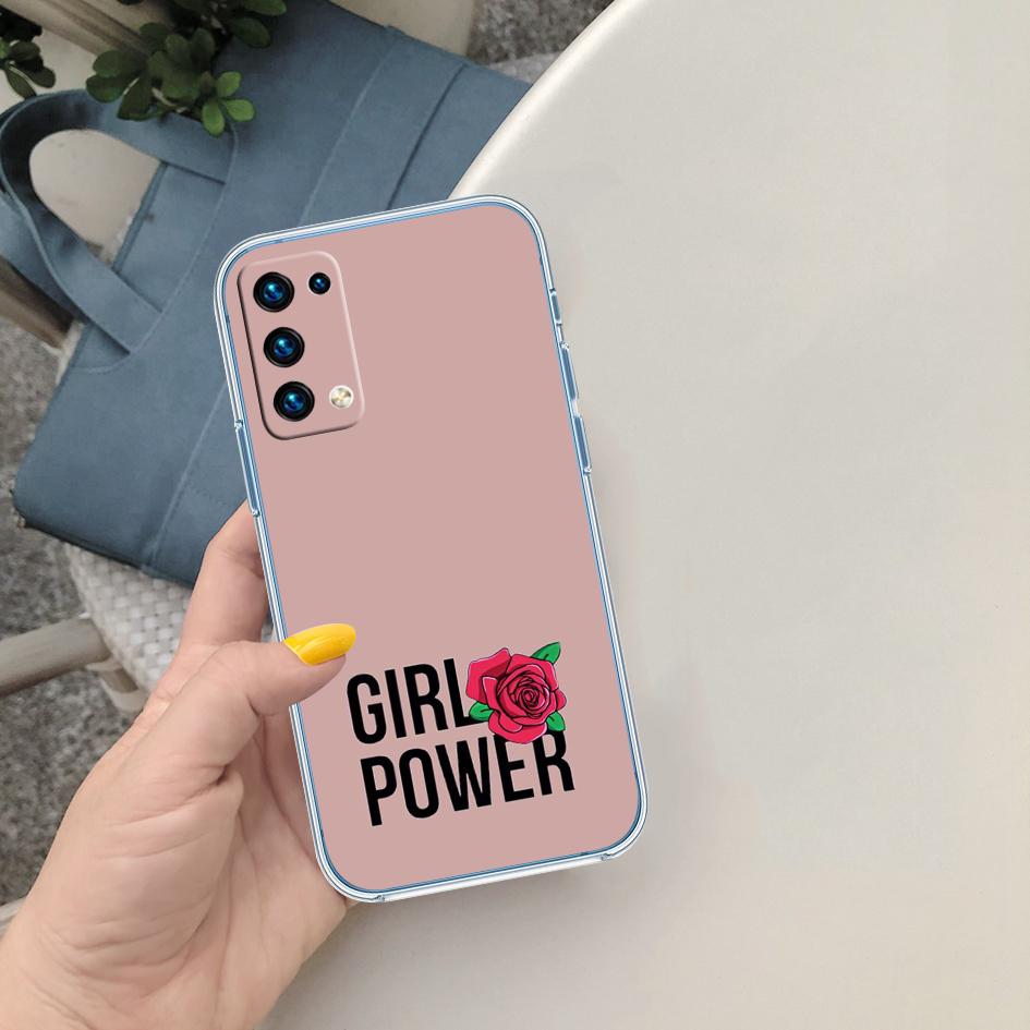 PP38 Girl Power Fight Soft Shell Transparent Phone Case for Samsung Galaxy A04 A04S A14 A23 A34 A54 M23 M33 M52 M53