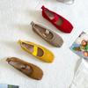 2025 Spring and Autumn New Fashion Versatile Flat Bottom Retro Little Red Single Shoes Fairy Shoes Summer Ballet