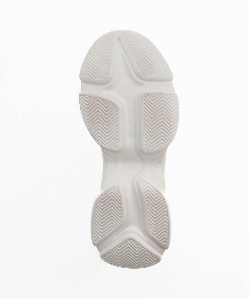 Кеды PH33205 WHITE LL на шнурках с бусинами и блестящей сеткой