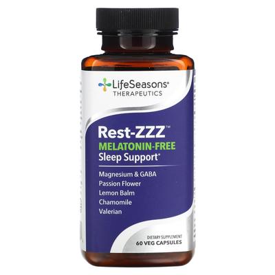 Rest-Zzz, Снотворное без мелатонина, 60 вегетарианских капсул