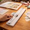 Paper Cutter Scrapbook Trimmer with Pull-out Ruler Print Paper Photo Cutters Guillotine Small Paper Cutting Machine Office