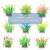 Desktop Aquarium Decoration: CM Series Plastic Water Plants