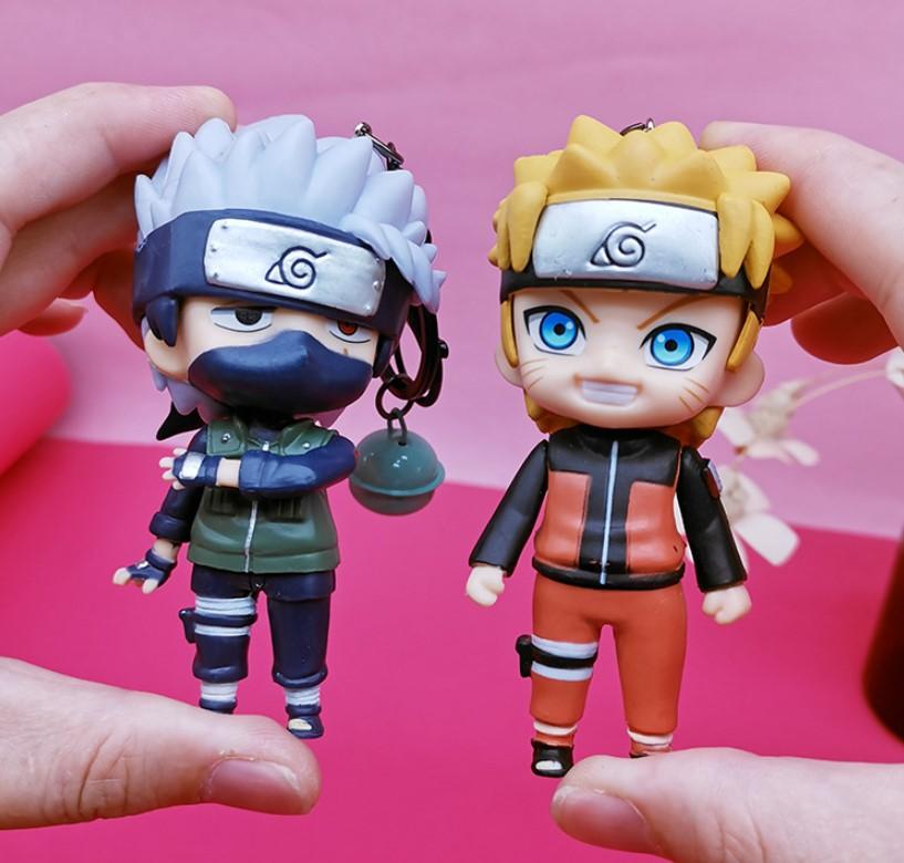 Наруто Naruto силиконовый брелок Мультяшный брелок аниме держатель для ключей 5см