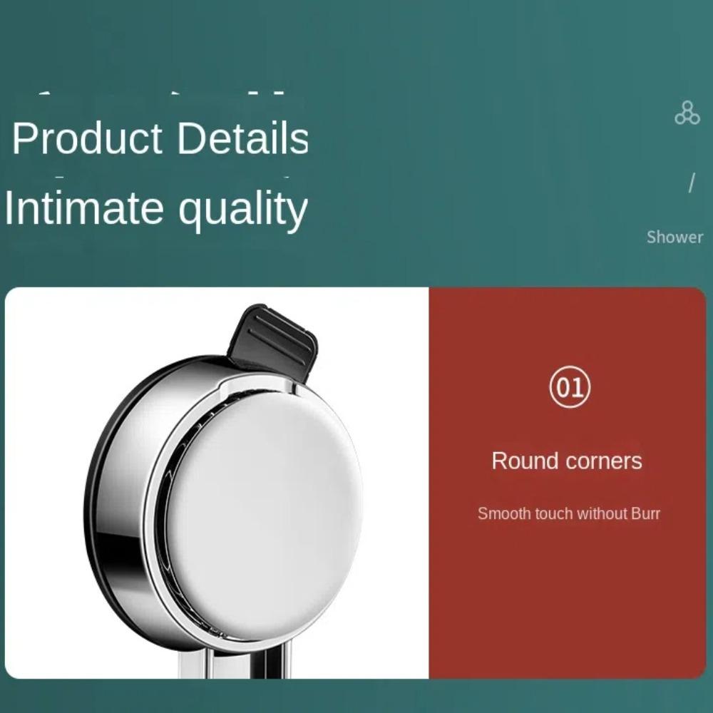 Adjustable Suction Cup Shower Bracket Strong Bearing Shower Fixed Base Showerhead Rack