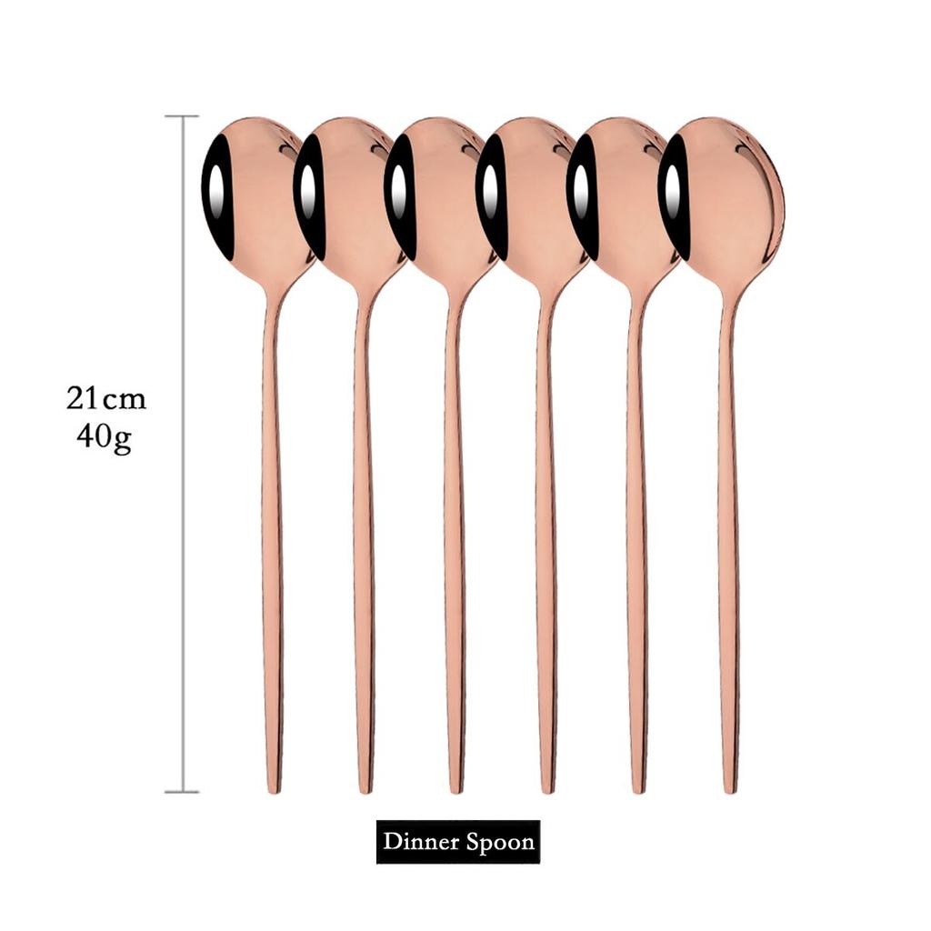 6 шт. красочная столовая посуда, набор ложек, зеркало с длинной ручкой, ложка из нержавеющей стали, столовые приборы, посуда, кухонные аксессуары