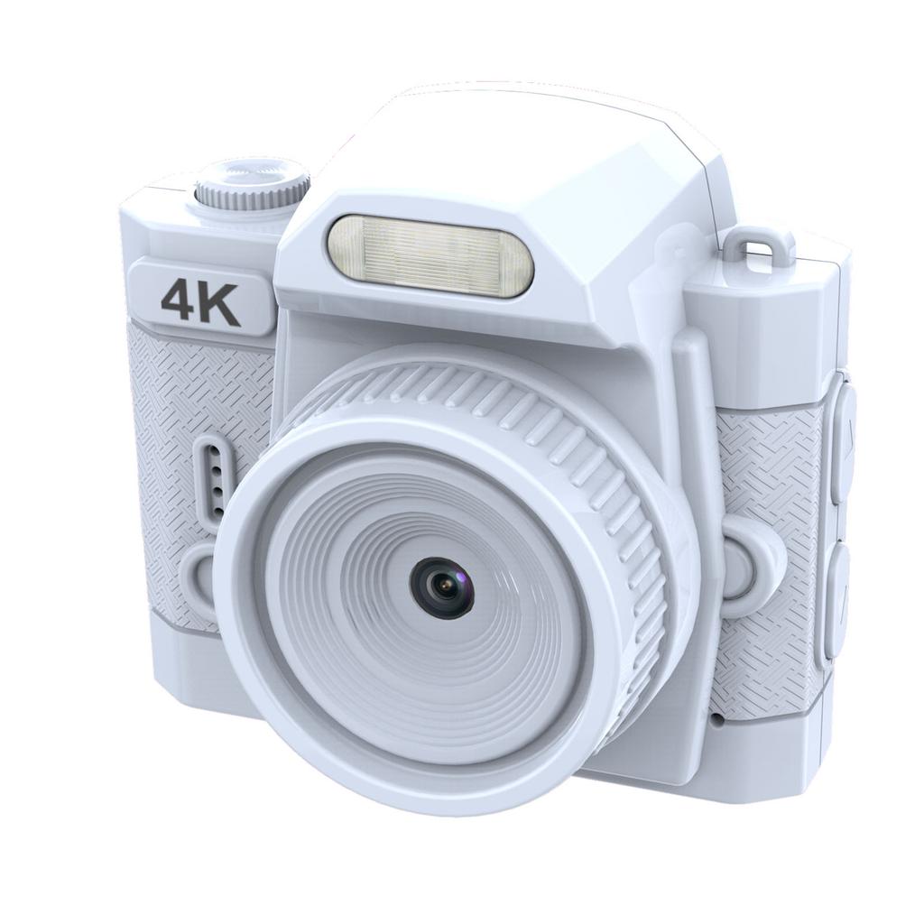 Цифровая камера-брелок 64 МП 4K Встроенные 19 фильтров 78 градусов Широкоугольный светодиодный заполняющий свет HD Маленькое ретро-видео