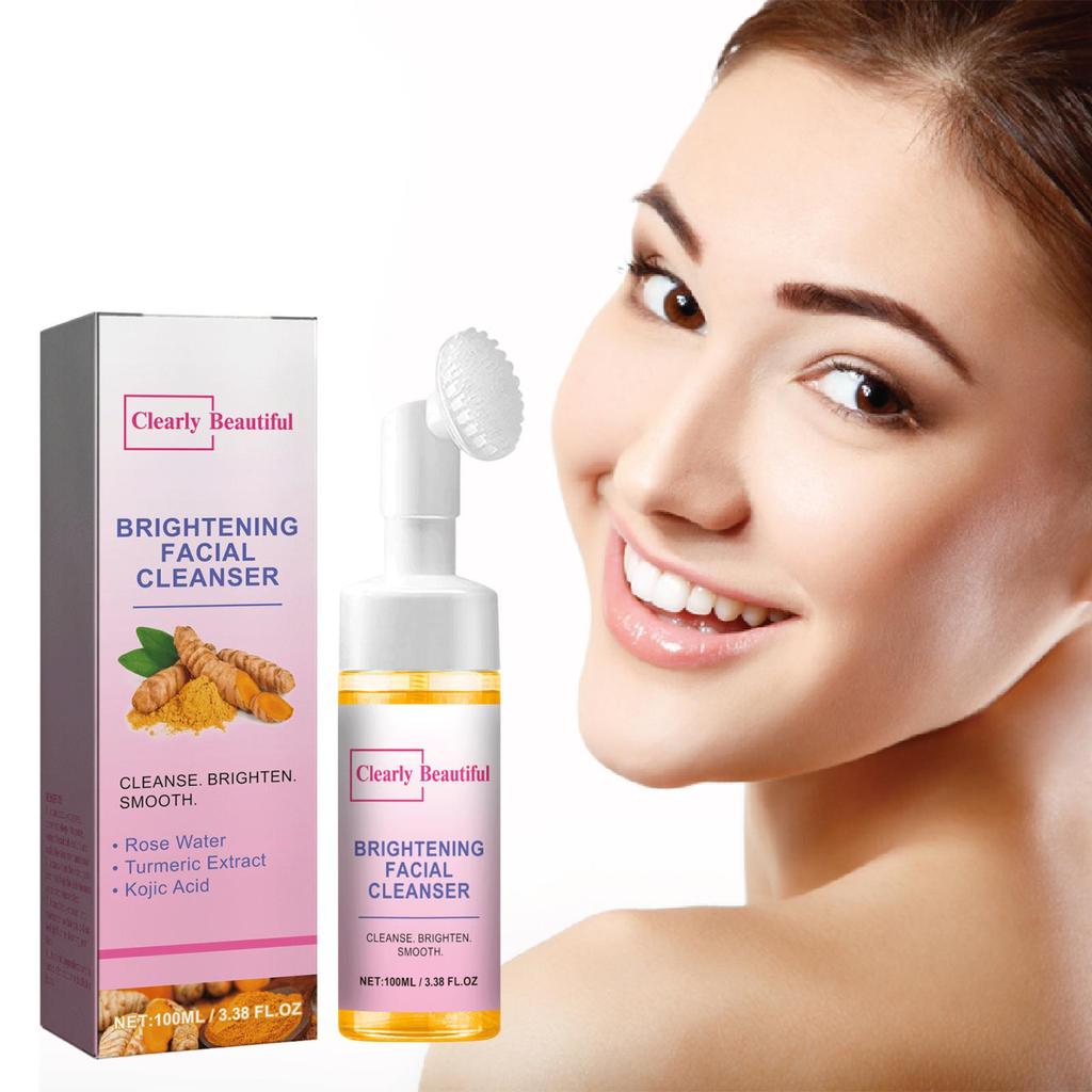 Turmeric Cleanser Deep Cleansing Brightens Skin Moisturizing Anti Wrinkle Fade Acne Scars and Blemishes Deep Nourishing Gentle Moisturizing SkinCare