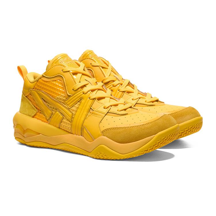 ONITSUKA TIGER Tigcourt Модные Универсальные Амортизирующие Прочные Полувысокие Повседневные Кроссовки Унисекс Повседневная Обувь Желтые 1183C477-750