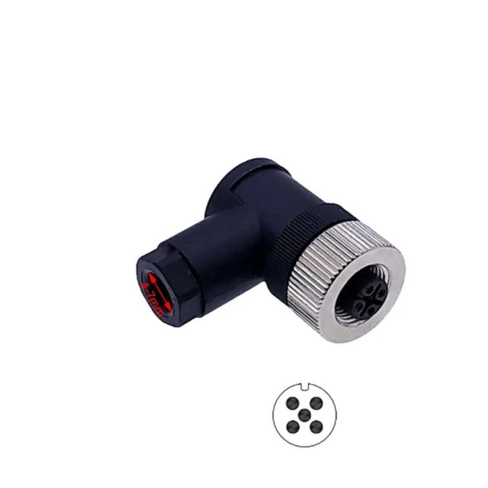 Sensor Plug M12 Aviation Plug Connector Screw Threaded Coupling Male&Female Plug