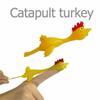 1-20PCS Practical Novelty Toy Fun Joke Toys Stretchy Turkey Kids Toys Flying Rubber Chicken Sticky