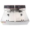 Commercial Professional 12L Stainless Steel Double DeepTank Electric Fryer