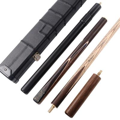 Cuesoul 57" Кий для снукера из палисандра ручной работы, состоящий из 3/4 частей, с черным кейсом для кия и удлинителем для кия (CSSC015)
