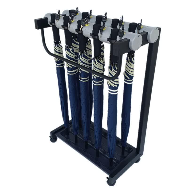 Haishidike HK-7012 12-Slot Locked Umbrella Stand