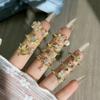 2026 Old Money Wind Exquisite Micro-inlaid Zircon Butterfly Flower Opening Ring Women's Light Luxury Geometric Stacking Wearing Versatile Niche Ring
