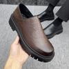 FashionLuxury Brand Design Men's Oxford Shoes Fashion British Style Leather Sneakers Slip-on Casual Business Travel Non-slip Male Shoes