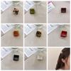 Square Acetate Hair Clips Acetic Acid Mini Hair Claw Fashion   Girls