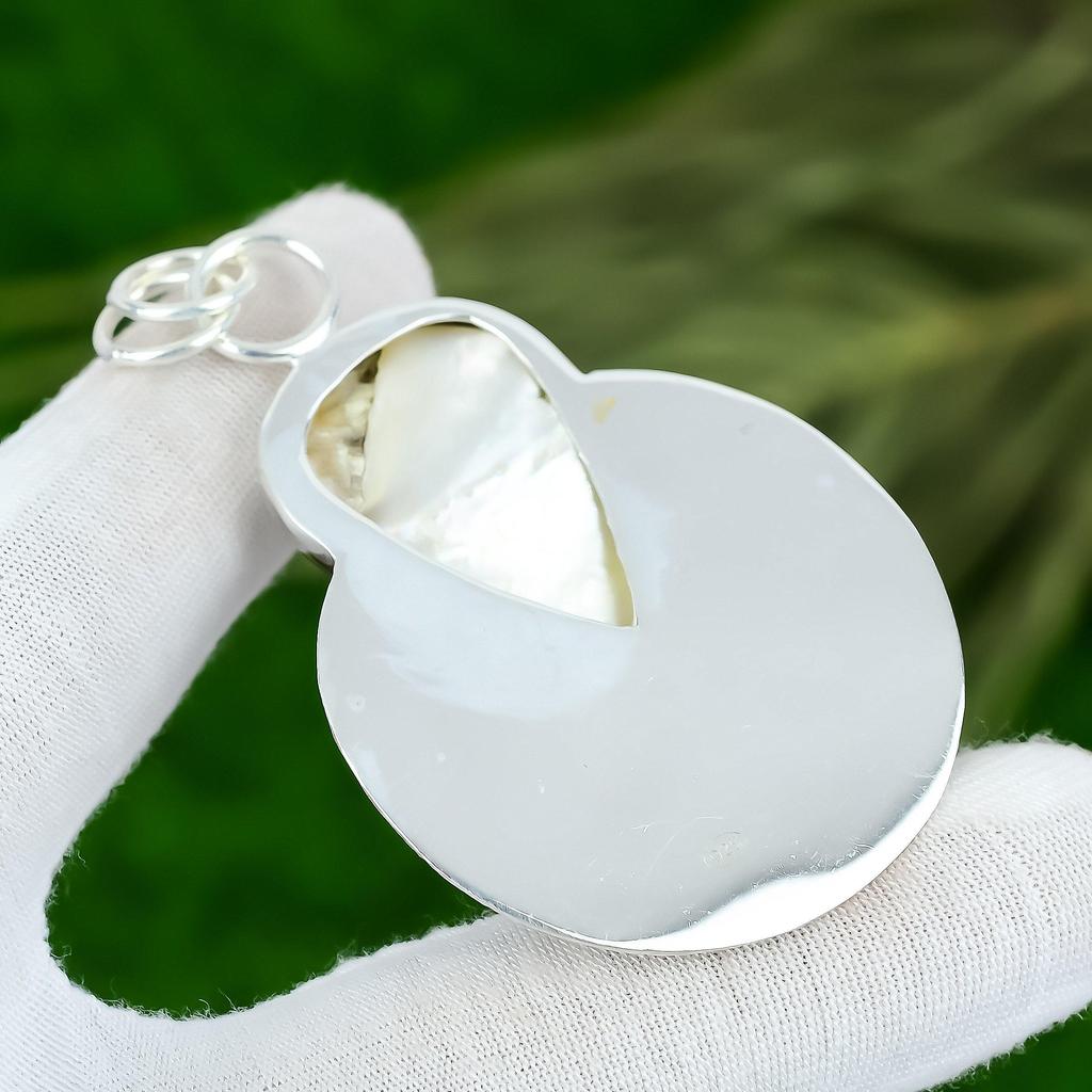Sisters Day Sale Natural Mother Of Pearl Wife Trendy New Pendant Sterling Silver