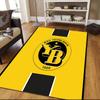 BSC Young Boys Flannel Pattern Square Carpet,Area Rug,Carpet Rug for Living Room Bedroom Sofa Playroom Decor,Non-slip Floor Mat