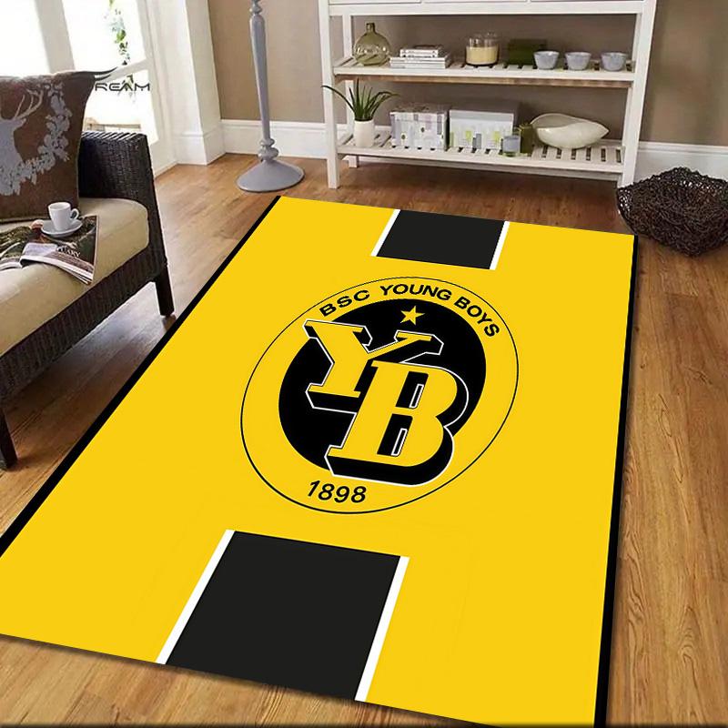 BSC Young Boys Flannel Pattern Square Carpet,Area Rug,Carpet Rug for Living Room Bedroom Sofa Playroom Decor,Non-slip Floor Mat