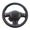 Чехол на руль для Subaru Forester Impreza 2008-2011 Legacy 2010 Exiga 2 из микрофибры, сделай сам, с прошивкой, автомобильные аксессуары