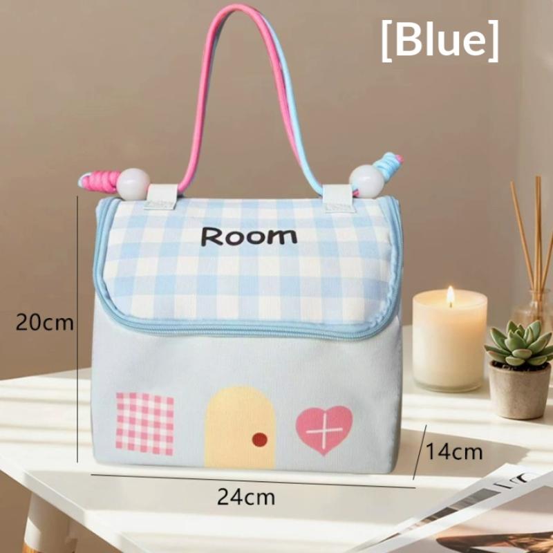 Waterproof Cosmetic Bag High Capacity House Shape for Travel Storage