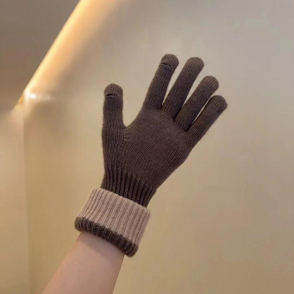 Warm Long Gloves Open-Finger Arm Cover Casual Winter Women Gloves Cycling
