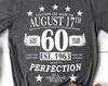 Legendary 60th Birthday, Born In 1963, Big 60th Birthday Shirt, Limited Edition 60th Bday Gift, Custom Birthday Shirt, Big 60th Bday T-Shirt