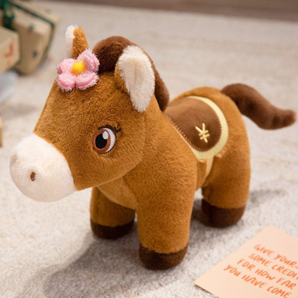 Cute Little Horse Stuffed Horse Doll Colorful Design Lucky Wealth Pony  Friends Gift